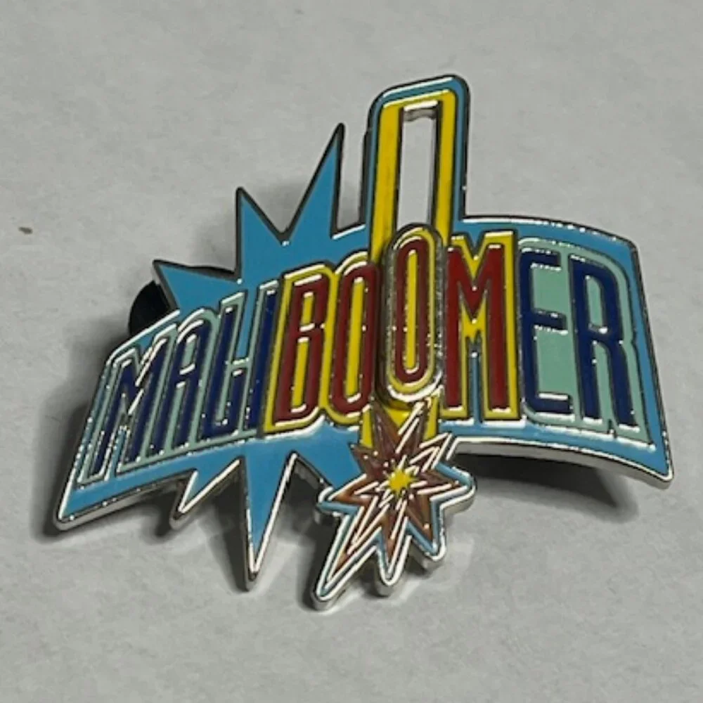 Disney MaliBoomer Disney California Adventure Slide Lapel Vest Hat Pin 1.75